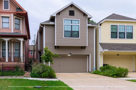 Your New Beginning Awaits: A timeless facade of Sandcastle Homes’ Geneva floor plan greets you with contemporary elegance and thoughtful design. Nestled on a serene street, this striking home promises style, comfort, and a lifestyle tailored to you.