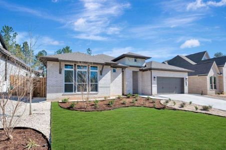New construction Single-Family house 1728 Howler Wy, Todd Mission, TX 77316 plan The Marigold - image