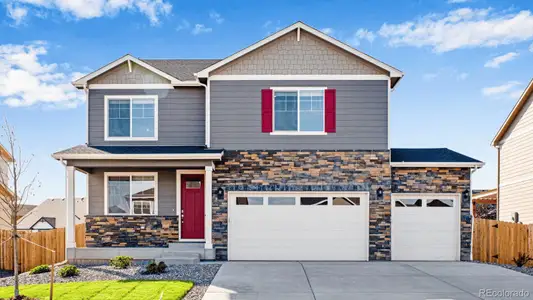 New construction Single-Family house 43066 Trenton Gulch Trl, Elizabeth, CO 80107 plan BRIDGEPORT - image