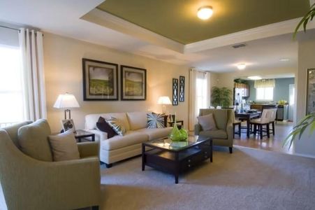 Photo of Centex model home with same floor plan, not of actual home listed.