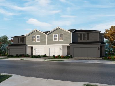 New construction Townhouse house 707 Sunshower Dr, Lady Lake, FL 32159 plan Calistoga I - image