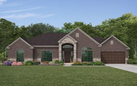 New construction Single-Family house 9578 Moss Rose Ln, Willis, TX 77378 plan Montgomery - image