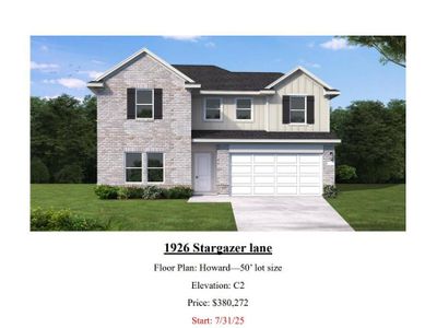 New construction Single-Family house 1926 Stargazer Ln, Angleton, TX 77515 plan Howard - image