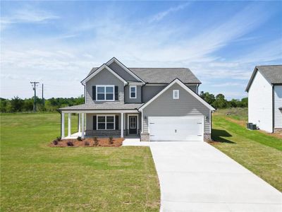 New construction Single-Family house 112 Harmony Farms Orch, Eatonton, GA 31024 plan (GA)Hunter A.1 2 Front Entry - image