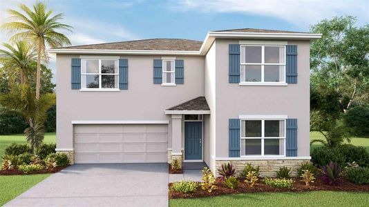 New construction Single-Family house 7196 Beaverhead Ln, Land O' Lakes, FL 34638 Ensley- photo 0