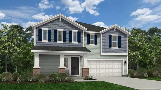 New construction Single-Family house 3 Bennington Way, Lillington, NC 27546 Wayfare- photo 0