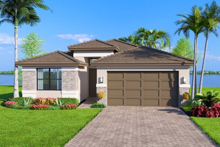 New construction Single-Family house 12320 Sw Calm Pointe Ct, Port St. Lucie, FL 34987 plan Sanderling II - image