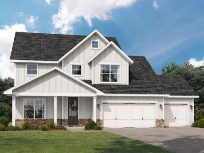 New construction Single-Family house 2607 Parkside Wy, Gainesville, GA 30507 plan Fairfield 3-Car - image