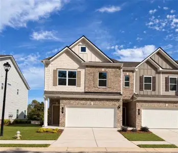 New construction Townhouse house 32 Jacobs Farm, Unit 14, Lawrenceville, GA 30045 plan The Norwood II - image