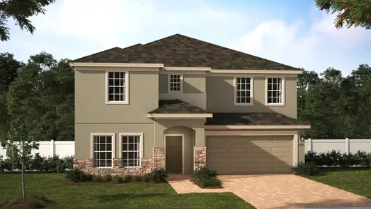 Wilshire Stone Elevation | Storey Creek in Orlando, FL by Landsea Homes