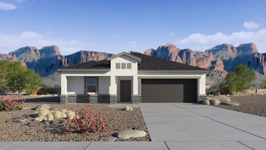 New construction Single-Family house 1566 E Mason Dr, Casa Grande, AZ 85122 Cali- photo 0