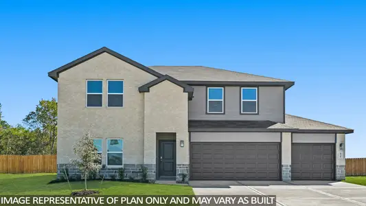 New construction Single-Family house 122 Wildflower Ln, Dayton, TX 77535 plan Perry - image