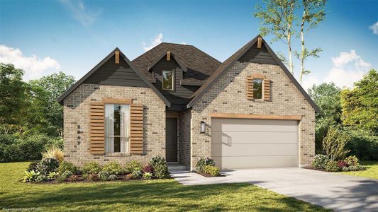 New construction Single-Family house 27015 West Rustlers Bend, Magnolia, TX 77316 - photo 0