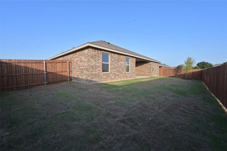 Privacy fenced backyard