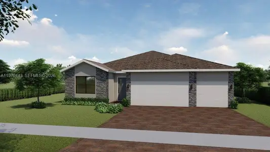 New construction Single-Family house 10210 Bahia Dr, Cutler Bay, FL 33189 plan Destin - image