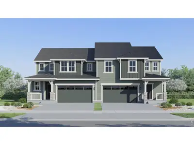 New construction Duplex house 1956 Crested Lark St, Fort Collins, CO 80528 plan Ascent - image