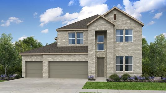 New construction Single-Family house 213 Borrego Bnd, Liberty Hill, TX 78642 plan Parmer - image