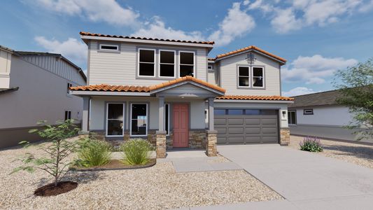 New construction Single-Family house 22165 N Dusk Ln, Maricopa, AZ 85139 plan Lunar - image