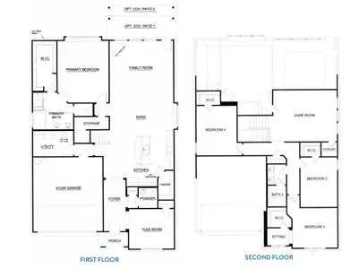 New construction Single-Family house 2200 Shamrock Ln, Weatherford, TX 76087 plan Concept 2870 - image