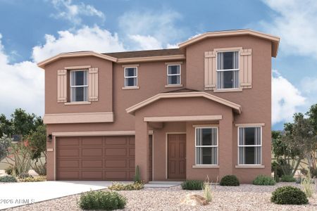 New construction Single-Family house 596 W Van Haren St, Florence, AZ 85132 plan Highland - image