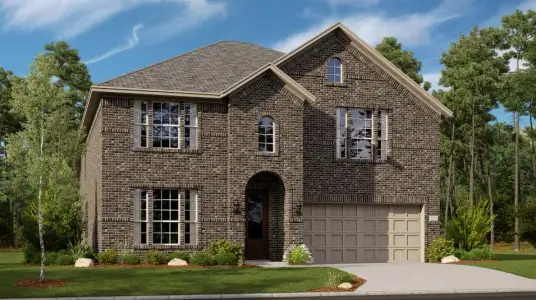 New construction Single-Family house 1201 Saddle Sky Trl, Fort Worth, TX 76052 plan Sunstone w/ Media Standard - image