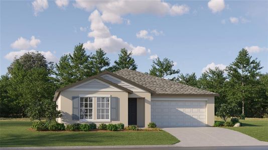 New construction Single-Family house 10301 Gentle Rain Dr, Land O' Lakes, FL 34638 Dover- photo 0