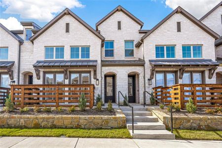 New construction Townhouse house 8129 Legacy Oak Drive, McKinney, TX 75071 Berkley Plan- photo 0