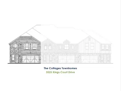 New construction Townhouse house 3521 Jester Dr, Lewisville, TX 75056 plan TH Building 25 Unit 1 C - image