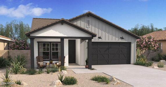 New construction Single-Family house 3755 S 233Rd Lane, Buckeye, AZ 85326 Clyde- photo 0