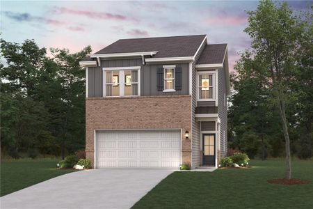 New construction Townhouse house 963 Sutherland Lane, Lawrenceville, GA 30043 Sawnee- photo 0