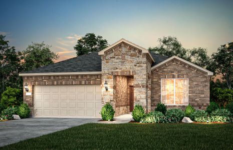 The Emory, a one-story home with 2-car garage, shown with Home Exterior 34