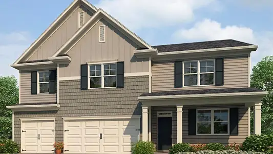 New construction Single-Family house 361 Grandview Dr, Dawsonville, GA 30534 plan Mansfield - image