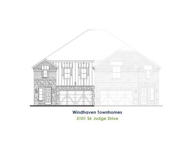 New construction Townhouse house 3521 Jester Dr, Lewisville, TX 75056 plan TH Building 23 Unit 1 W - image