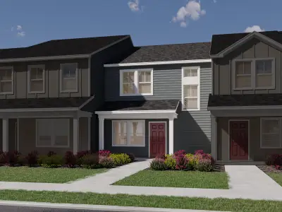 New construction Townhouse house 6083 Spring Forest Rd, Raleigh, NC 27616 plan Baxter - image