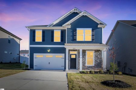 New construction Single-Family house 2027 Halton Oaks Dr, Spartanburg, SC 29303 plan Benton II - image