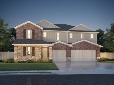 New construction Single-Family house 122 Divisadero Dr, Hutto, TX 78634 The Republic (575)- photo 0