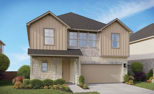 New construction Single-Family house 25620 Wheat Seed Ln, Elgin, TX 78621 plan Maui - image