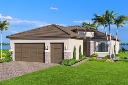 New construction Single-Family house 12320 Sw Calm Pointe Ct, Port St. Lucie, FL 34987 plan Palazzo II - image