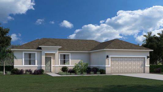 New construction  house 3900 28Th St Sw, Lehigh Acres, FL 33976 plan Clearwater - image