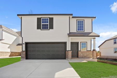 New construction Single-Family house 8854 Black Oak Drive, Elmendorf, TX 78112 The Lakeland- photo 0