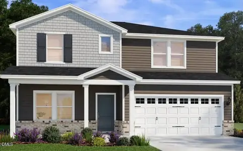 New construction Single-Family house 340 Marshrose Rd, Wendell, NC 27591 plan Sherwood - image