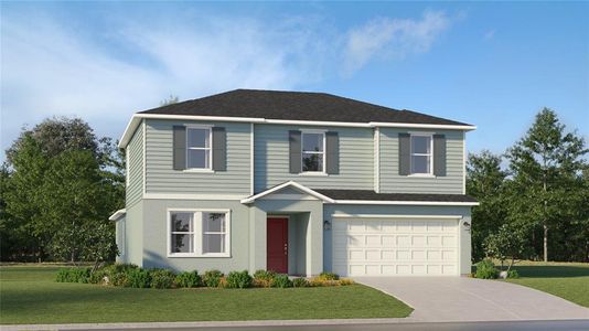 New construction Single-Family house 13024 Calcite Blue Ave, Wimauma, FL 33598 Honor- photo 0