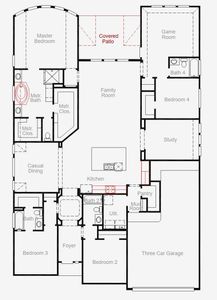 New construction Single-Family house 2302 Gleaming Pear Dr, Manvel, TX 77578 plan Lindsay - image