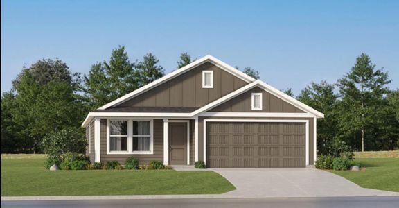 New construction Single-Family house 13108 Eastland Dr, Mustang Ridge, TX 78610 Newlin- photo 0