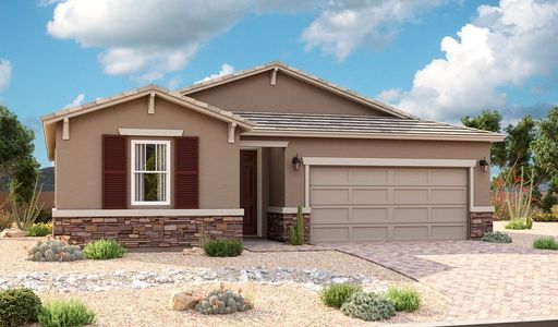 New construction Single-Family house 19637 W. Cartwright Avenue, Buckeye, AZ 85396 Alexandrite- photo 0