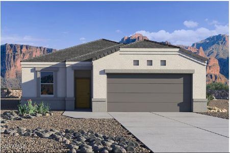 New construction Single-Family house 5165 E Midnight Star Drive, San Tan Valley, AZ 85143 The Dalton- photo 0