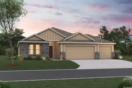 New construction Single-Family house 105 Prescott Dr, Floresville, TX 78114 plan Boone - image