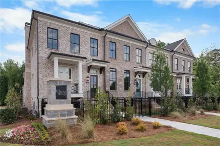 New construction Townhouse house 230 Midnight Oak Run, Unit 1, Alpharetta, GA 30009 plan The Chamberlain - image