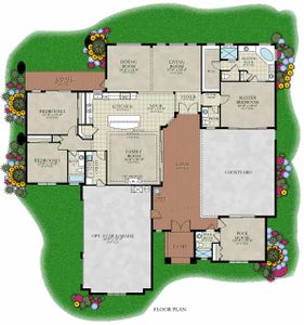 New construction Single-Family house 15 New Water Oak Dr, Palm Coast, FL 32137 plan The Courtyard IV - image