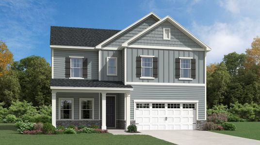 New construction Single-Family house 536 Tanner Lake Lane, Raleigh, NC 27610 Landrum III- photo 0